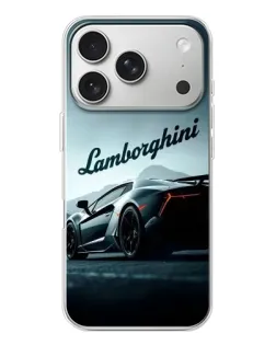 Чехол для iPhone 17 Pro с картинкой «Классическая надпись Lamborghini»