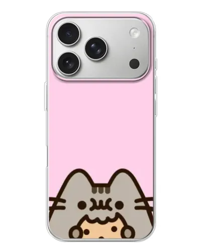 Чехол для iPhone 17 Pro с картинкой «Pusheen и печенье» Чехол для iPhone 17 Pro с картинкой «Pusheen и печенье»