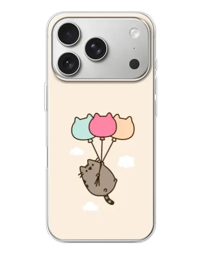 Чехол для iPhone 17 Pro с картинкой «Пушин на шариках» Чехол для iPhone 17 Pro с картинкой «Пушин на шариках»