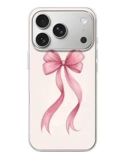 Чехол для iPhone 17 Pro с картинкой «Розовый бант»