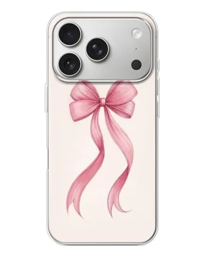Чехол для iPhone 17 Pro с картинкой «Розовый бант»