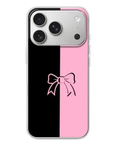 Чехол для iPhone 17 Pro с картинкой «Половинки банта» Чехол для iPhone 17 Pro с картинкой «Половинки банта»
