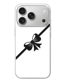 Чехол для iPhone 17 Pro с картинкой «Диагональный бант»