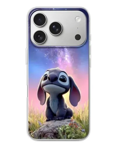 Чехол для iPhone 17 Pro с картинкой «Стич на рассвете»