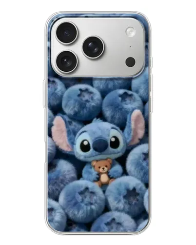 Чехол для iPhone 17 Pro с картинкой «Стич и голубика»