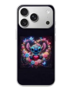 Чохол для iPhone 17 Pro з картинкою «Stitch у квітах» Чохол для iPhone 17 Pro з картинкою «Stitch у квітах»