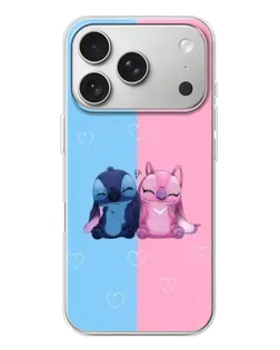 Чохол для iPhone 17 Pro з картинкою «Stitch та Angel Love» Чохол для iPhone 17 Pro з картинкою «Stitch та Angel Love»