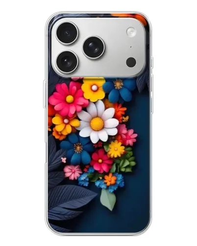 Чехол для iPhone 17 Pro с картинкой «Цветочная феерия» Чехол для iPhone 17 Pro с картинкой «Цветочная феерия»