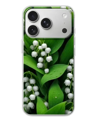 Чехол для iPhone 17 Pro с картинкой «Ландыши в зелени» Чехол для iPhone 17 Pro с картинкой «Ландыши в зелени»