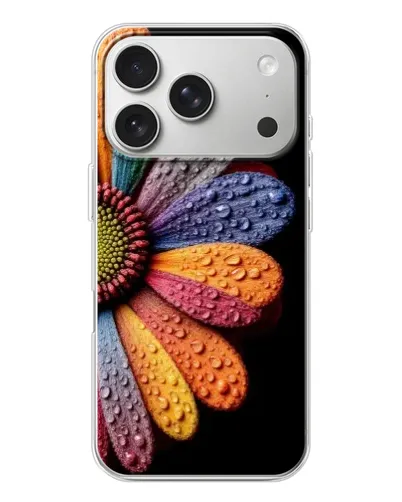 Чехол для iPhone 17 Pro с картинкой «Радужный цветок» Чехол для iPhone 17 Pro с картинкой «Радужный цветок»
