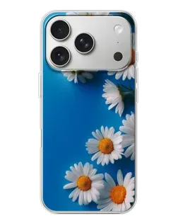 Чехол для iPhone 17 Pro с картинкой «Белоснежные маргаритки»