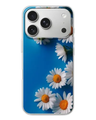 Чехол для iPhone 17 Pro с картинкой «Белоснежные маргаритки» Чехол для iPhone 17 Pro с картинкой «Белоснежные маргаритки»