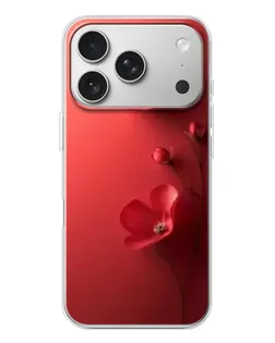 Чехол для iPhone 17 Pro с картинкой «Маковые соцветия»