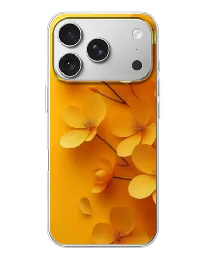 Чехол для iPhone 17 Pro с картинкой «Золотые лепестки» Чехол для iPhone 17 Pro с картинкой «Золотые лепестки»