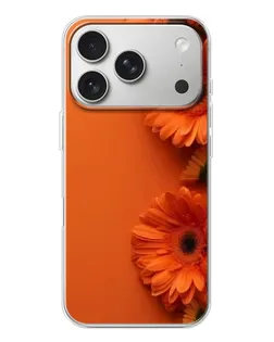 Чехол для iPhone 17 Pro с картинкой «Оранжевые герберы»