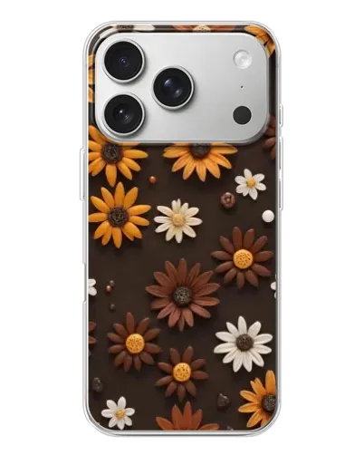 Чехол для iPhone 17 Pro с картинкой «Узор из маленьких подсолнухов» Чехол для iPhone 17 Pro с картинкой «Узор из маленьких подсолнухов»