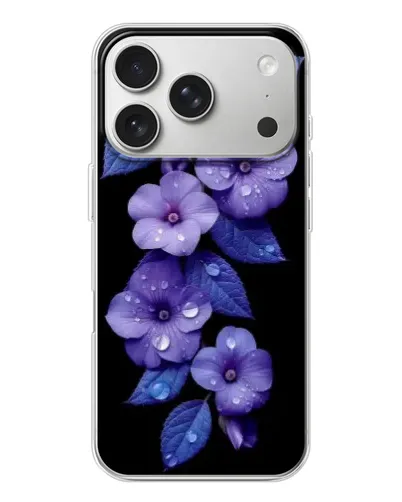 Чехол для iPhone 17 Pro с картинкой «Фиолетовые цветы с росою» Чехол для iPhone 17 Pro с картинкой «Фиолетовые цветы с росою»