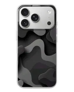 Чохол для iPhone 17 Pro з картинкою «Темний абстрактний камуфляж»