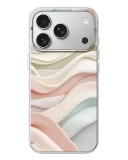 Чехол для iPhone 17 Pro с картинкой «Пастельные нежные волны»
