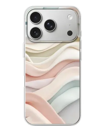 Чехол для iPhone 17 Pro с картинкой «Пастельные нежные волны» Чехол для iPhone 17 Pro с картинкой «Пастельные нежные волны»
