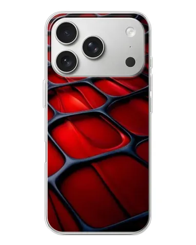 Чехол для iPhone 17 Pro с картинкой «Красная глянцевая сетка» Чехол для iPhone 17 Pro с картинкой «Красная глянцевая сетка»