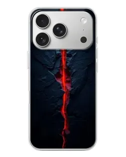 Чехол для iPhone 17 Pro с картинкой «Kрасная лавовая трещина»