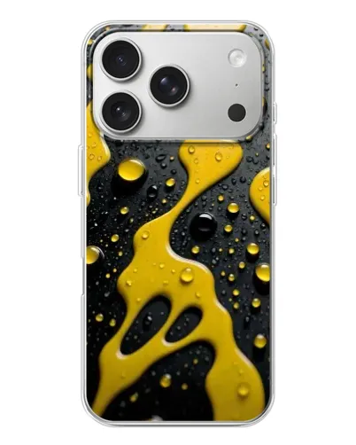 Чехол для iPhone 17 Pro с картинкой «Жидкое желтое золото» Чехол для iPhone 17 Pro с картинкой «Жидкое желтое золото»