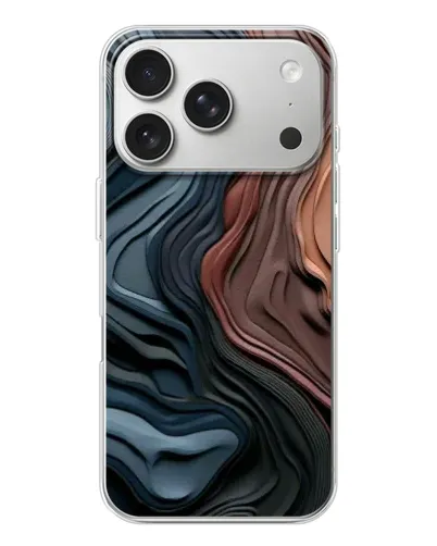 Чехол для iPhone 17 Pro с картинкой «Цветные волны каньона» Чехол для iPhone 17 Pro с картинкой «Цветные волны каньона»