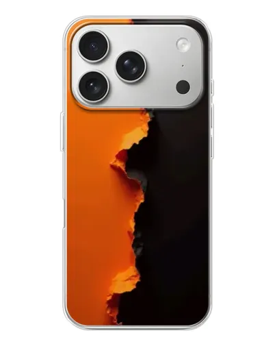 Чехол для iPhone 17 Pro с картинкой «Оранжевый разлом» Чехол для iPhone 17 Pro с картинкой «Оранжевый разлом»