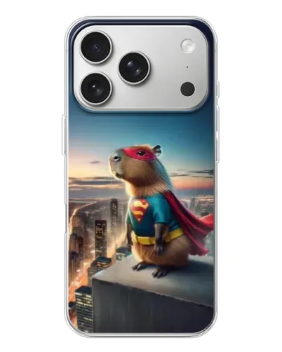Чехол для iPhone 17 Pro с картинкой «Капи-мен супергерой» Чехол для iPhone 17 Pro с картинкой «Капи-мен супергерой»