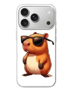Чохол для iPhone 17 Pro з картинкою «Капібара в окулярах» Чохол для iPhone 17 Pro з картинкою «Капібара в окулярах»