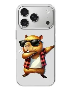 Чохол для iPhone 17 Pro з картинкою «Капібара репер даб» Чохол для iPhone 17 Pro з картинкою «Капібара репер даб»