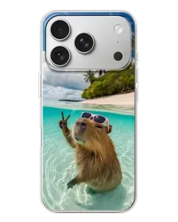 Чохол для iPhone 17 Pro з картинкою «Капібара на морі» Чохол для iPhone 17 Pro з картинкою «Капібара на морі»
