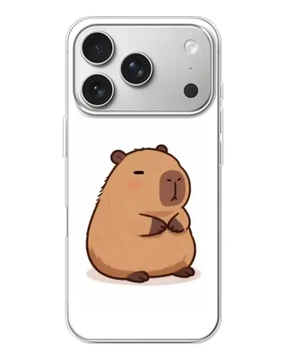 Чехол для iPhone 17 Pro с картинкой «Толстенькая капибара» Чехол для iPhone 17 Pro с картинкой «Толстенькая капибара»