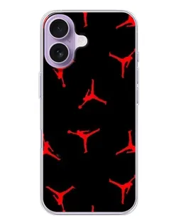 Чохол для iPhone 17 з картинкою «Jordan Red Pattern»