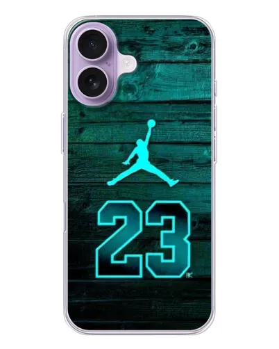 Чохол для iPhone 17 з картинкою «Jordan Cyan 23»