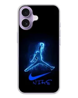 Чохол для iPhone 17 з картинкою «Jordan Neon Blue»
