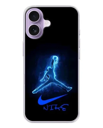 Чохол для iPhone 17 з картинкою «Jordan Neon Blue»