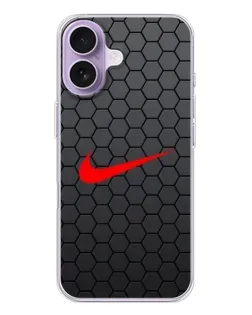 Чохол для iPhone 17 з картинкою «Nike — карбонова сітка»