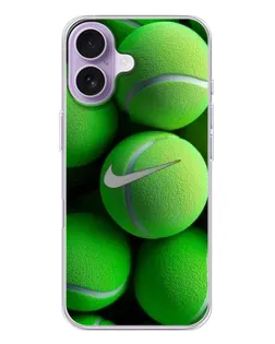 Чохол для iPhone 17 з картинкою «Тенісні м'ячі Найк»