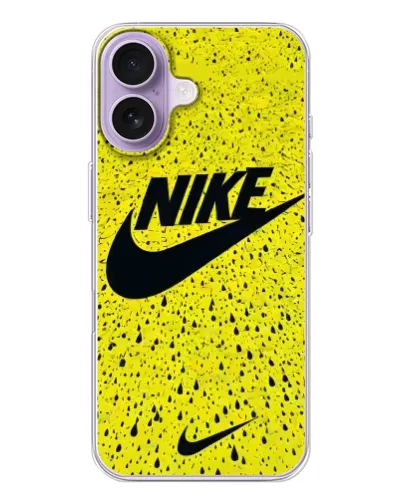 Чохол для iPhone 17 з картинкою «Жовтий текстурний Nike»