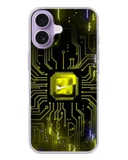 Чохол для iPhone 17 з картинкою «Nike — золота іскра»