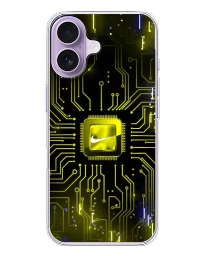 Чохол для iPhone 17 з картинкою «Nike — золота іскра»