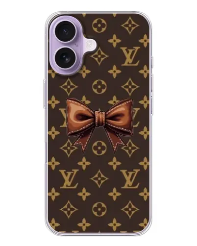 Чохол для iPhone 17 з картинкою «LV з бантом»