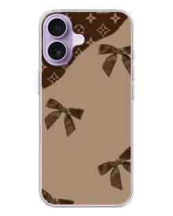 Чохол для iPhone 17 з картинкою «LV — кавовий атлас»