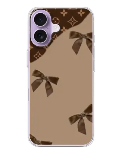 Чохол для iPhone 17 з картинкою «LV — кавовий атлас»