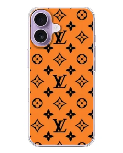 Чохол для iPhone 17 з картинкою «Помаранчевий стиль LV»