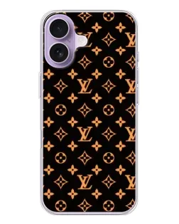 Чохол для iPhone 17 з картинкою «Золота монограма LV»