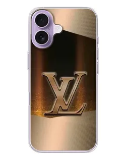 Чохол для iPhone 17 з картинкою «LV — золоте сяйво»