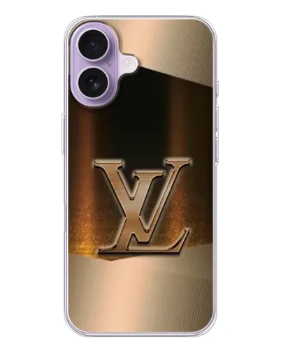 Чохол для iPhone 17 з картинкою «LV — золоте сяйво»
